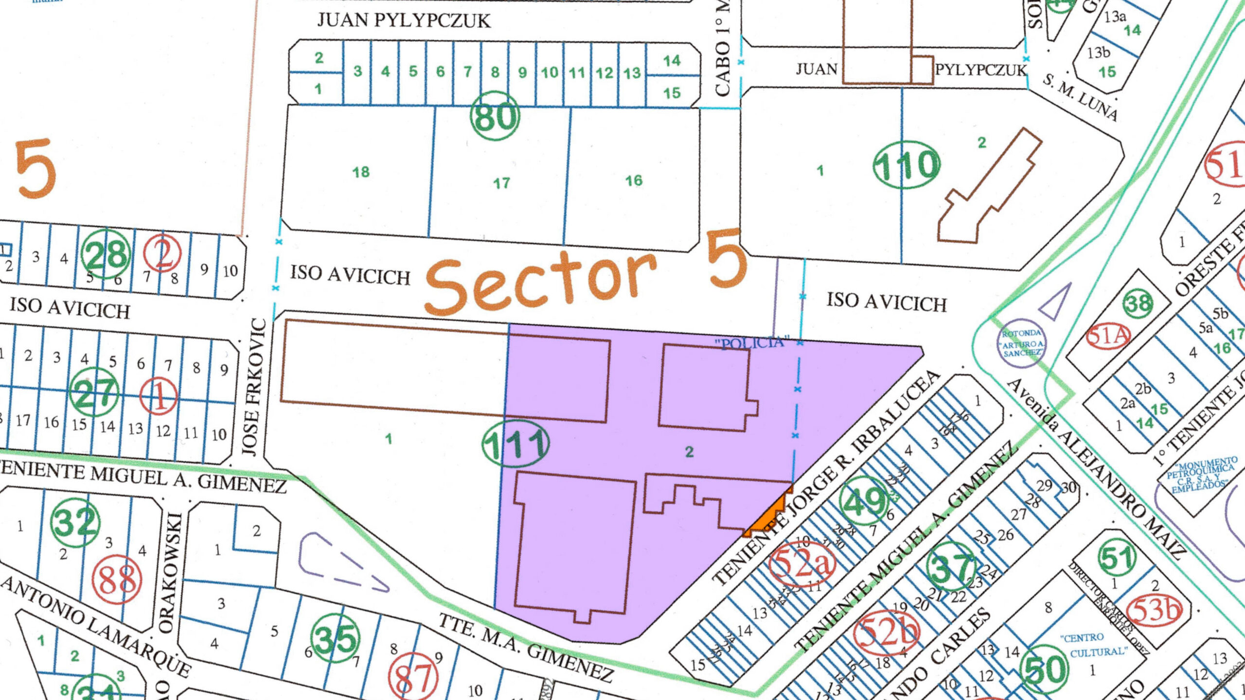 PCR - plano catastral mza 111 parcela 2